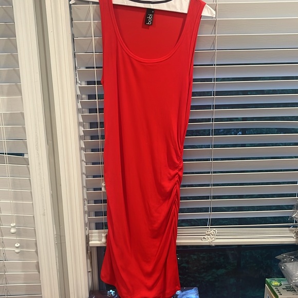 Bobi LA M RED BODYCON DRESS - Picture 4 of 6